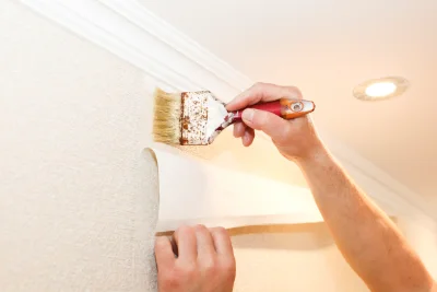Pose de papier peint à Beblenheim — revêtements muraux et toiles de verre